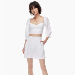 Aritzia Wilfred Chariot Linen Shorts